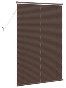 Żaluzja wenecka pvc ciemnobrązowa 150 x 90 cm z drążkiem obrotowym i klipsem bezpieczeństwa