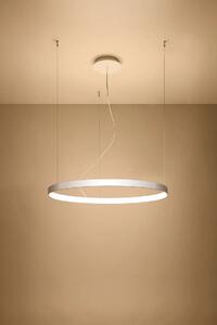Biała lampa wisząca ring LED - EXX229-Riwas