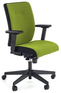 Zielony tapicerowany fotel biurowy - Revex