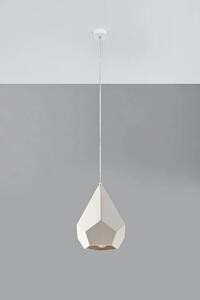 Biała geometryczna lampa wisząca - EXX238-Pavlis