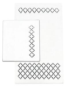 Kremowe dywaniki łazienkowe zestaw 2 szt. 60x100 cm Luxury – Foutastic