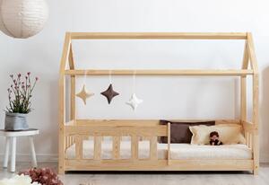 Drewniane łóżko dziecięce domek - Rikko