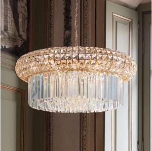 Ideal Lux Ideal Lux - Żyrandol kryształowy na łańcuchu NABUCCO 16xE14/40W/230V śr. 70 cm złoty ID237800