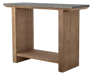 Konsola z metalowym blatem w naturalnym kolorze 40x110 cm Riva – Bloomingville