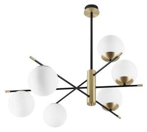 Ideal Lux Ideal Lux - Żyrandol na drążku GOURMET 6xE14/28W/230V śr. 100 cm złoty ID289496
