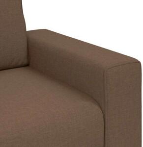 Sofa fotel brązowy 100x77x82 cm tkanina