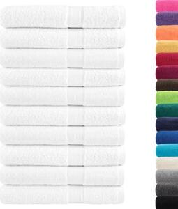 Ręczniki premium, solund, 10 szt., białe, 80x200 cm, 600 g/m²