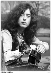 Plakat, Obraz Led Zeppelin Jimmy Page - Guitar 1970