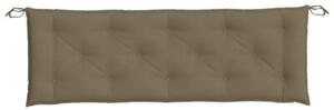 Poduszka na ławkę ogrodową, melanż taupe, 150x50x7 cm