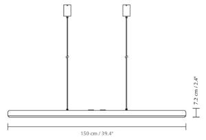 UMAGE lampa wisząca LED Hazel Branch, biały/mosiądz, 150 cm