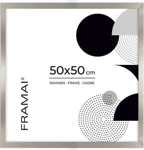 Srebrna ramka na zdjęcia w rozmiarze 50x50 cm FRAMAI®