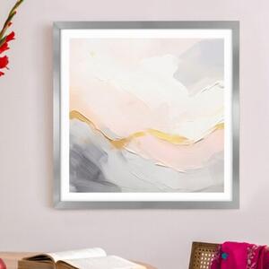Srebrna ramka na zdjęcia w rozmiarze 50x50 cm FRAMAI®