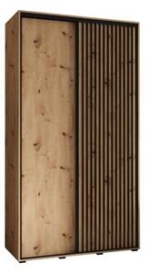 Szafa przesuwna wysoka Lanko 1 140, gł. 60 cm artisan + artisan + czarny