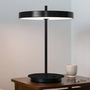 UMAGE lampa stołowa LED Asteria Table, USB, czarny/czarny