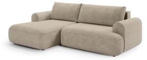Narożnik z funkcją spania Lotulis Mini lewostronny - beżowa dzianina Freya 210.04 - Limitowana oferta