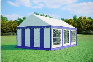 Namiot imprezowy 4x6m STANDARD PVC trudnopalny - Niebiesko-biały