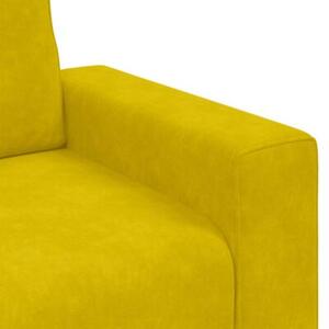 Sofa fotel Żółty 100x77x82 cm aksamit