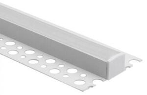 Profil do taśm LED GN01 natynkowy biały + klosz mrożony 1m Ecolight
