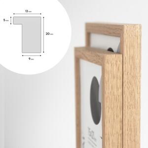 Ramka na zdjęcia 40x60 cm ramka drewniana dębowa ramka z litego drewna dębowego FRAMAI®