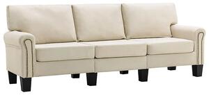 Luksusowa trzyosobowa kremowa sofa - Alaia 3X