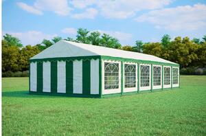 Namiot ogrodowy imprezowy 5x12m STANDARD PVC trudnopalny - Zielono-biały