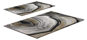 Dywaniki łazienkowe w szaro-złotym kolorze zestaw 2 szt. 60x100 cm CT – Foutastic