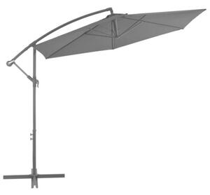 Parasol wiszący z aluminiowym słupkiem, 300 cm, antracytowy