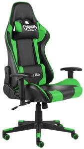 Czarno-zielony fotel dla gracza - Grando