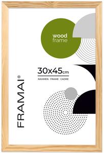 Ramka na zdjęcia 30x45 cm z drewna surowego sosnowa ramka DIY FRAMAI®