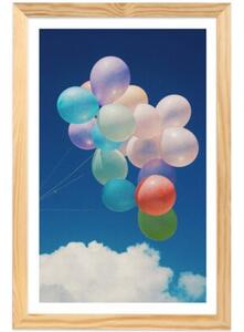 Ramka na zdjęcia 30x45 cm z drewna surowego sosnowa ramka DIY FRAMAI®