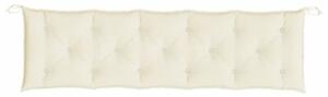 Poduszka na ławkę ogrodową, kremowa, 180x50x7cm, tkanina oxford
