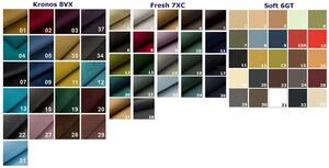 Kwadratowa pufa tapicerowana - Widers 4X 68 kolorów