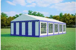 Namiot ogrodowy imprezowy 5x10m PREMIUM PVC trudnopalny - Niebiesko-biały