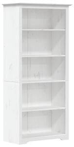 Biblioteczka bodo, biała, 82x40x173 cm, sosnowa, 5 półek