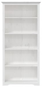 Biblioteczka bodo, biała, 82x40x173 cm, sosnowa, 5 półek