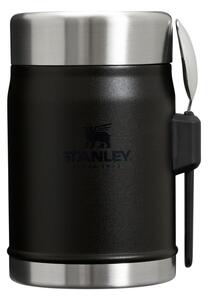Termos na jedzenie ze stali nierdzewnej w kolorze matowej czerni 400 ml Legendary Food Jar + Spork Black 2.0 – Stanley