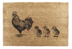 Wycieraczka z włókna kokosowego 40x60 cm Chickens and Chicks – Artsy Doormats