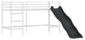 Łóżko piętrowe dla dzieci biały i różowy 75 x 190 cm metal