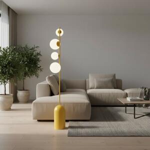 Lampa stojąca podłogowa nowoczesna pomarańczowa kule 4xG9 8W ETNO Emibig