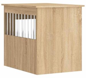Kojec dla psa, dąb sonoma, 55x75x65 cm, materiał drewnopochodny