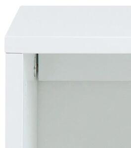 Biała półka wisząca z szufladami - Monas 5X