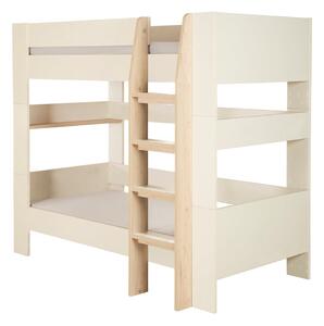 Beżowe piętrowe łóżko dziecięce bez stelaża 90x200 cm Double – Roba