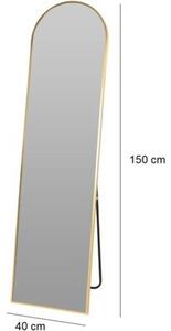 Lustro KOOPMAN 40 x 150 cm Złoty