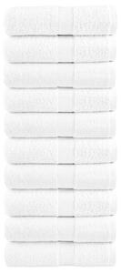 Ręczniki myjące premium, solund 10 szt., białe, 30 x 30 cm, 600 g/m²