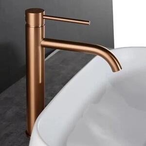 Bateria Umywalkowa REA LUNGO Wysoka Miedź Szczotkowana