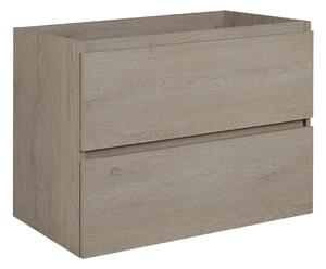 Szafka łazienkowa z 2 szufladami ciemny dąb 80 cm S0-N73