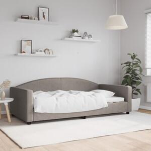 Sofa z funkcją spania, kolor taupe, 100x200 cm, obita tkaniną