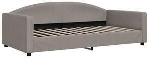 Sofa z funkcją spania, kolor taupe, 100x200 cm, obita tkaniną