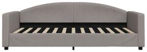 Sofa z funkcją spania, kolor taupe, 100x200 cm, obita tkaniną