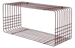 Bordowa wielopoziomowa metalowa półka 70 cm Wire – Mette Ditmer Denmark